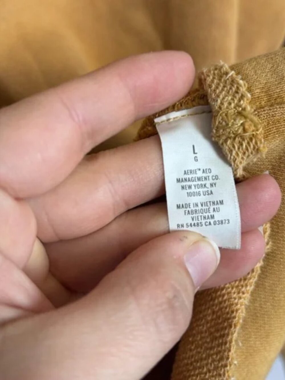 Aerie Yellow Everyday Kickback Crew Neck Sweater - Mustard Yellow-Orange/Gold - Picture 7 of 9